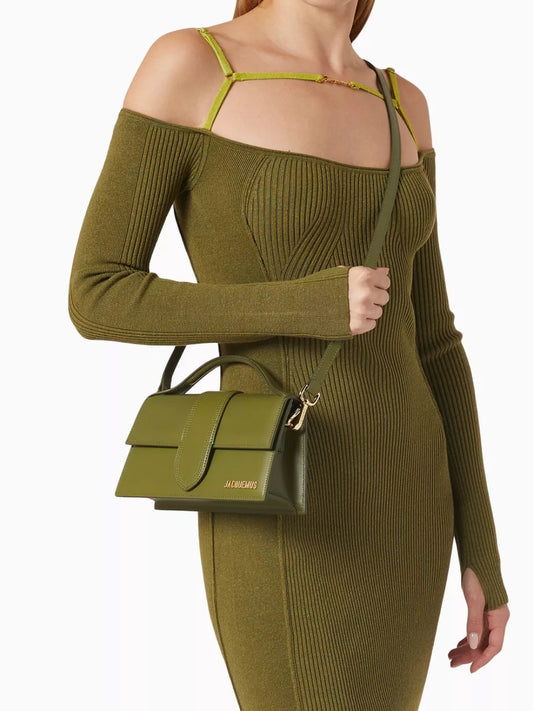 Jacquemus Le Grand Bambino Khaki Bag at The Platonist