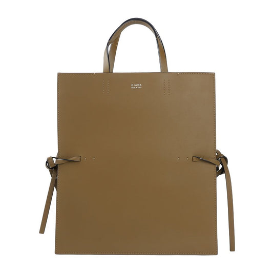 Giada Brown Leather Handbag at The Platonist