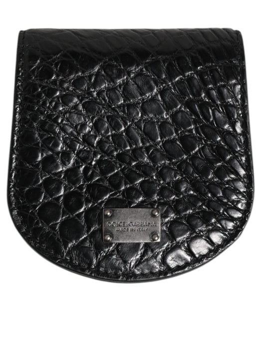Portefeuille porte-monnaie en peau exotique Dolce &amp; Gabbana