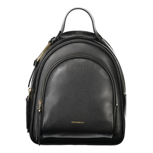 Coccinelle Schwarzer Lederrucksack