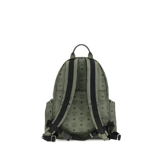 Mcm Printed Canvas Stark Backpack