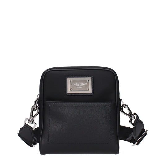 Dolce & Gabbana Black Fabric Crossbody Bag