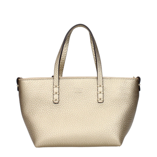 Fendi Gold Leather Handbag