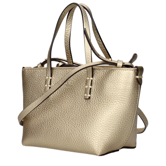 Fendi Gold Leather Handbag