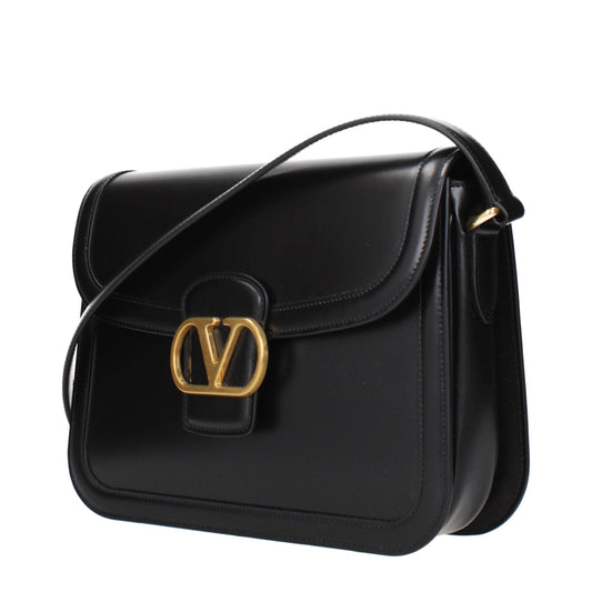 Sac bandoulière en cuir noir Valentino Garavani