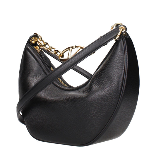 Sac à main en cuir noir Valentino Garavani