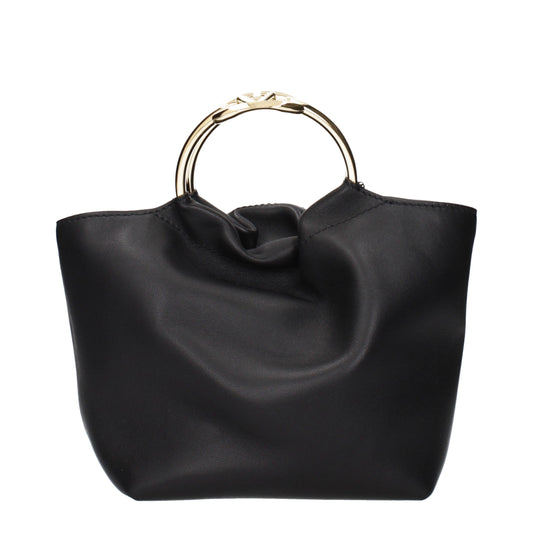 Sac à main en cuir noir Valentino Garavani