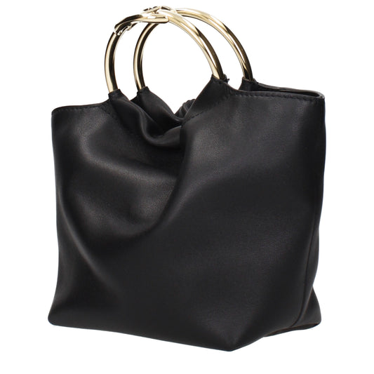 Sac à main en cuir noir Valentino Garavani