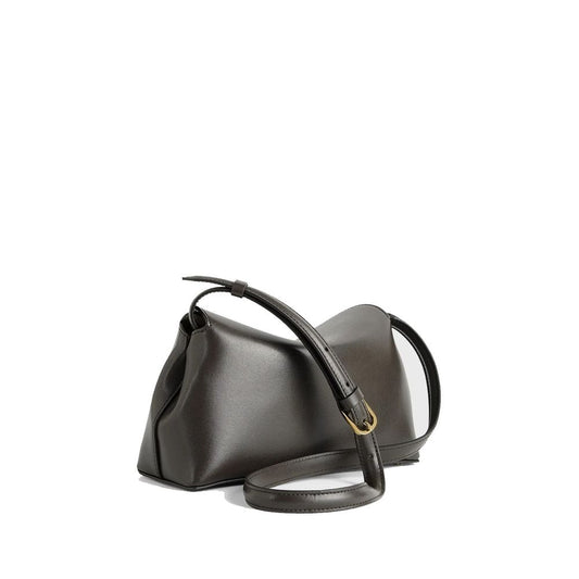 Toteme T-Lock Leather Clutch Bag