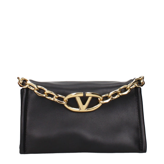 Sac à main en cuir noir Valentino Garavani