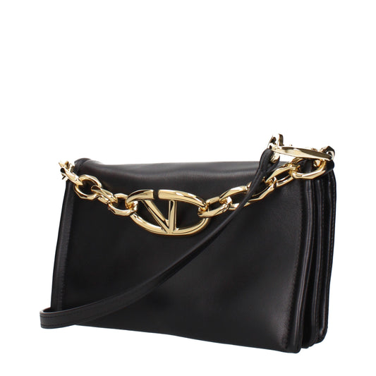 Sac à main en cuir noir Valentino Garavani