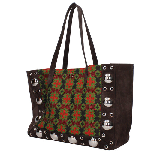 Valentino Garavani – Schultertaschen aus braunem Leder