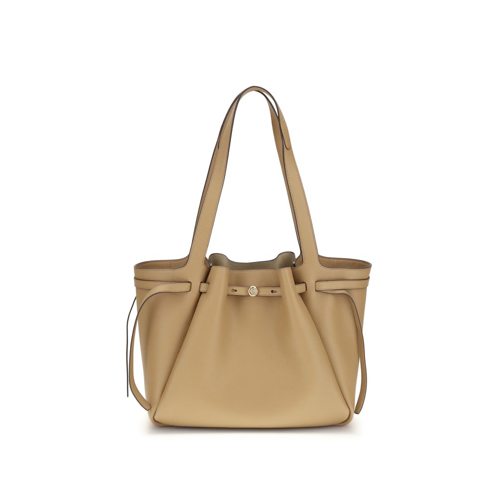 Tory Burch Beige Lederhandtasche