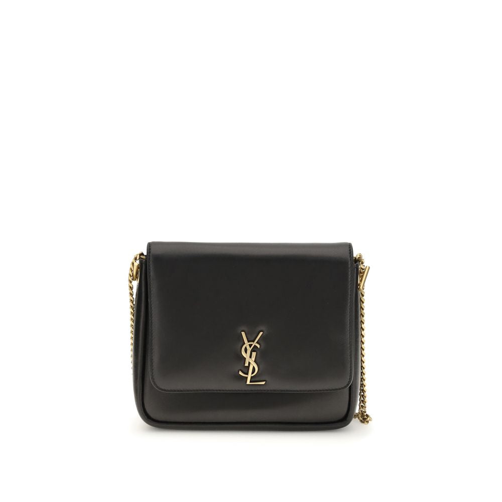 Saint Laurent – ​​Bos Taurus – Schultertasche aus schwarzem Kalbsleder