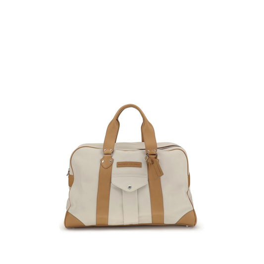 Brunello Cucinelli Beige Cuir de Veau Bos Taurus Bagages et Voyage