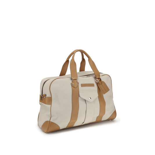 Brunello Cucinelli Beige Cuir de Veau Bos Taurus Bagages et Voyage