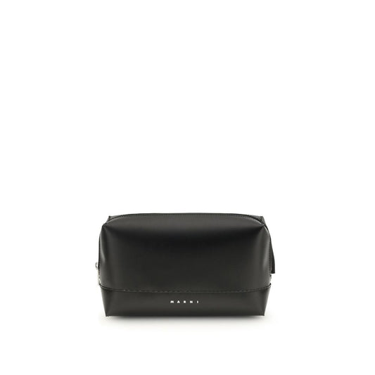Marni Black Calf Leather Bos Taurus Shoulder Bag