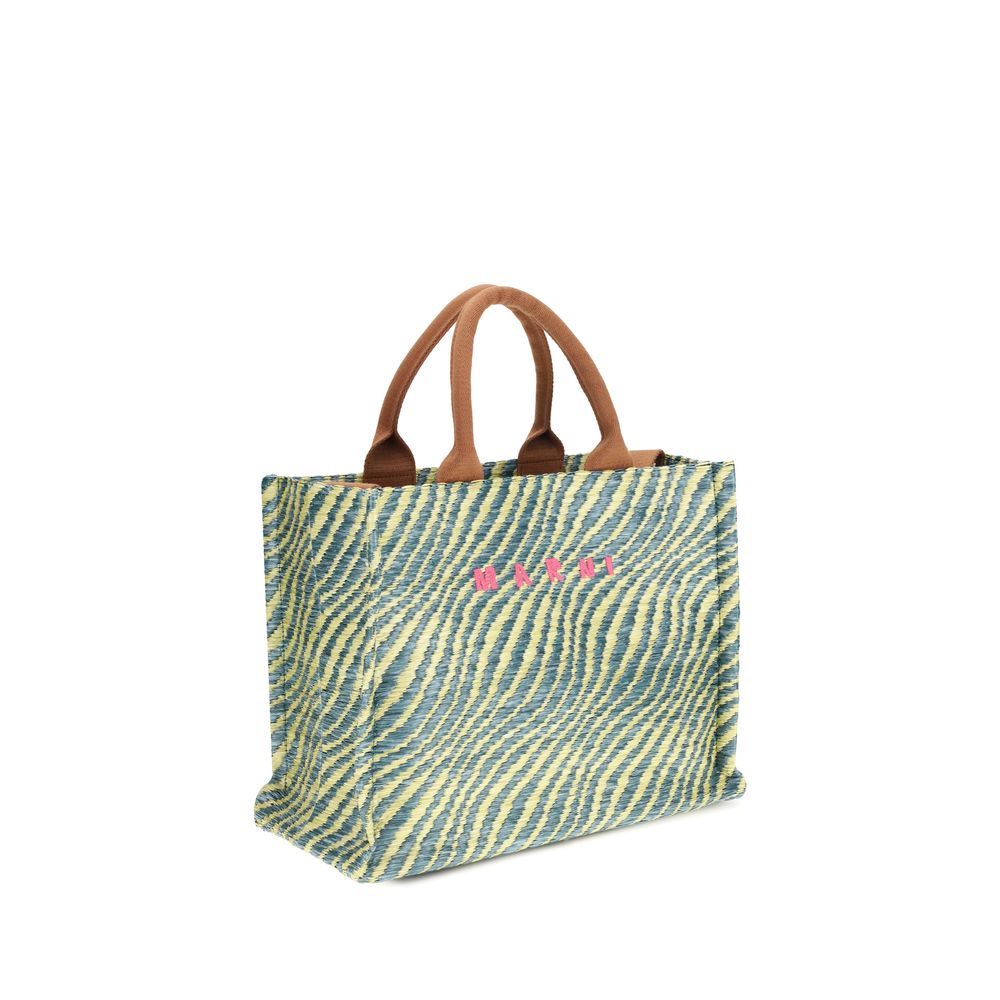 Sac bandoulière en tissu multicolore Marni