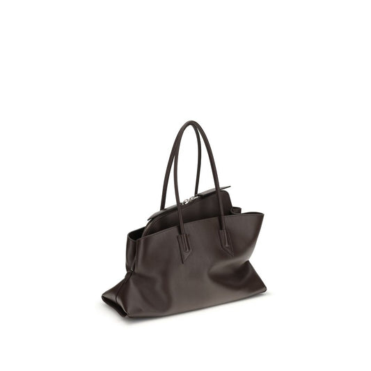 The Attico Brown Calf Leather Bos Taurus Handbag