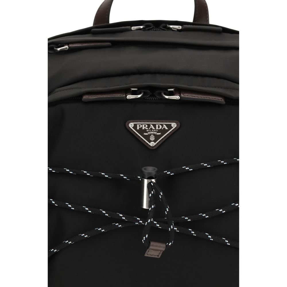 Prada Rucksack aus schwarzem recyceltem Polyamid