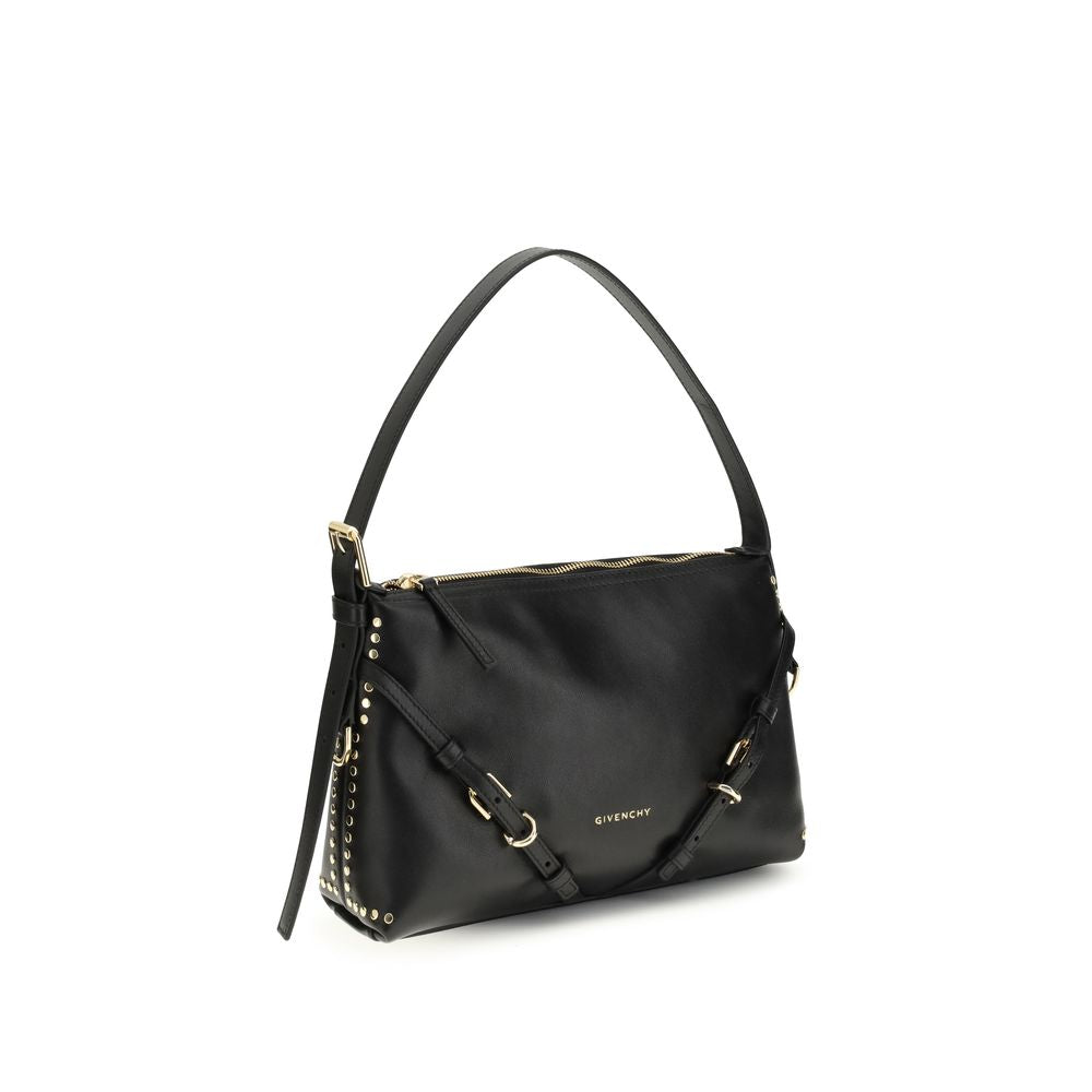 Givenchy Schultertasche aus schwarzem Kalbsleder, Modell Bos Taurus