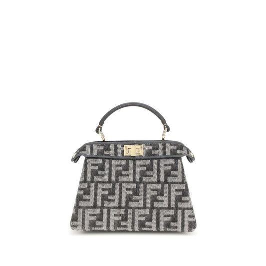 Fendi Schultertasche aus blauem Stoff