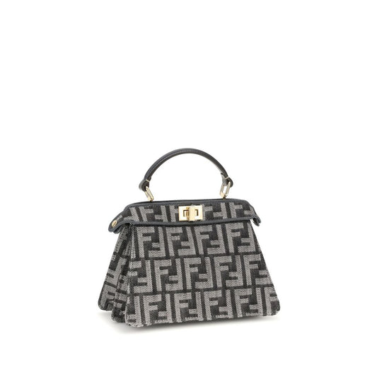 Fendi Schultertasche aus blauem Stoff