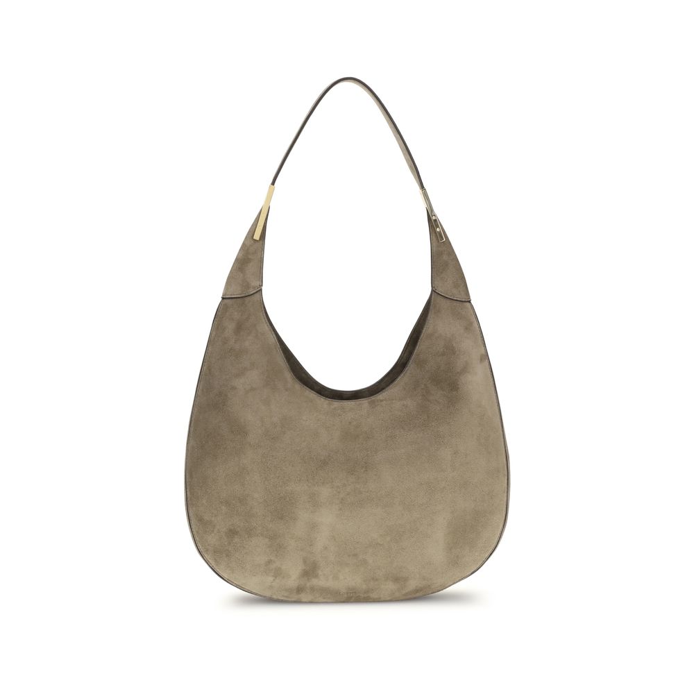 Sac bandoulière Bos Taurus en cuir de veau beige Savette