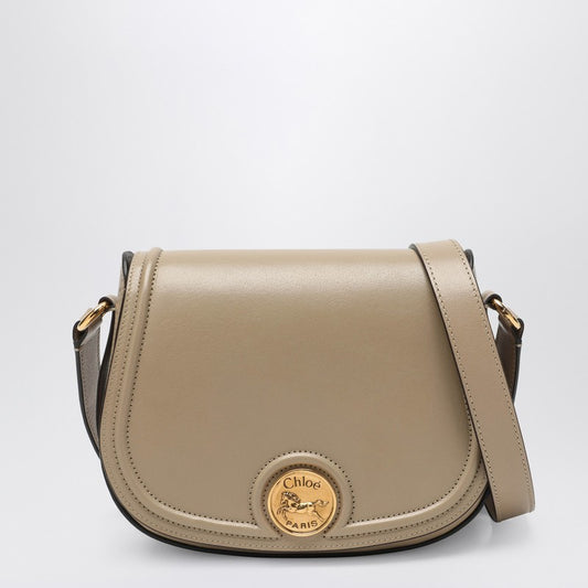 Chloé Saddle Horse Medal Bag In Hammered Pink Leather