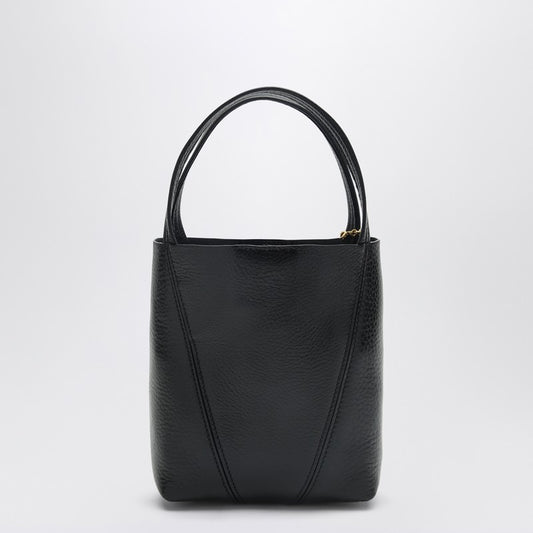 Chloé Small Spin Black Leather Tote Bag