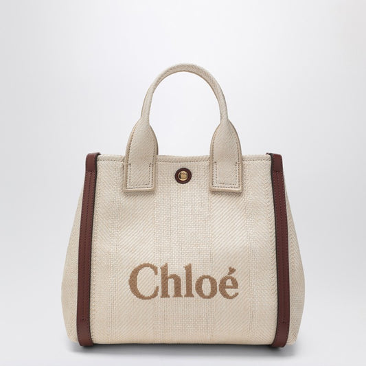 Small Chloé Carry Tote Bag In Sand Colour