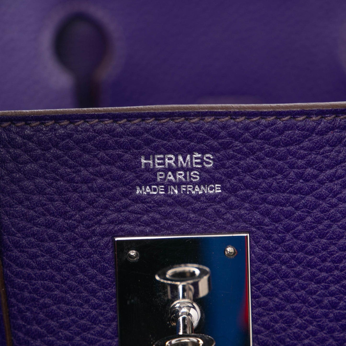 Gebraucht: Hermès Clemence Birkin 30 – Iris Purple (2010)