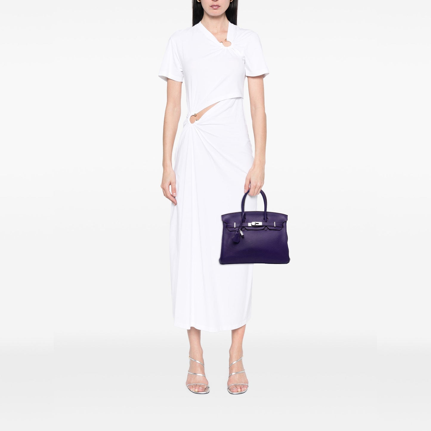 Gebraucht: Hermès Clemence Birkin 30 – Iris Purple (2010)