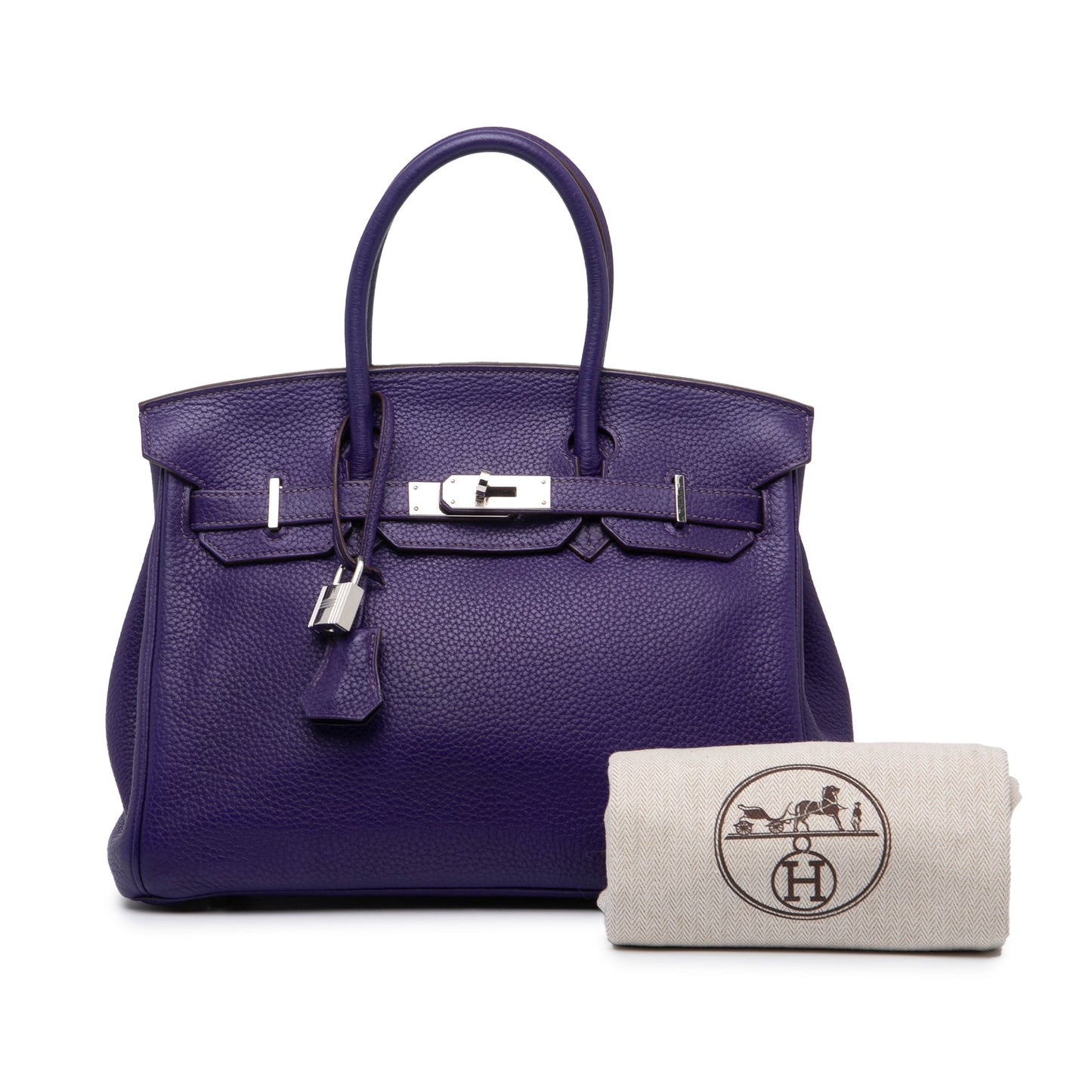 Gebraucht: Hermès Clemence Birkin 30 – Iris Purple (2010)