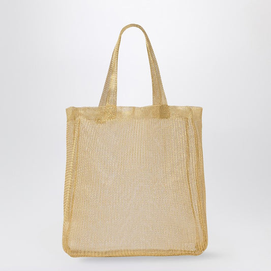 The Row Mini Tote Bag Imogen In Gold-Plated Brass