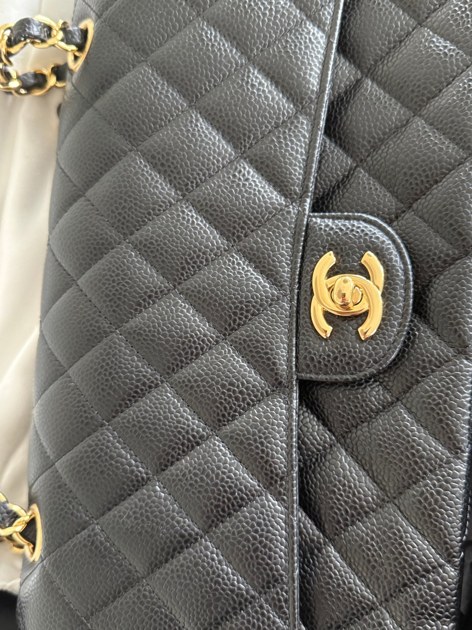 Black Chanel Medium Double Flap Bag at The Platonist