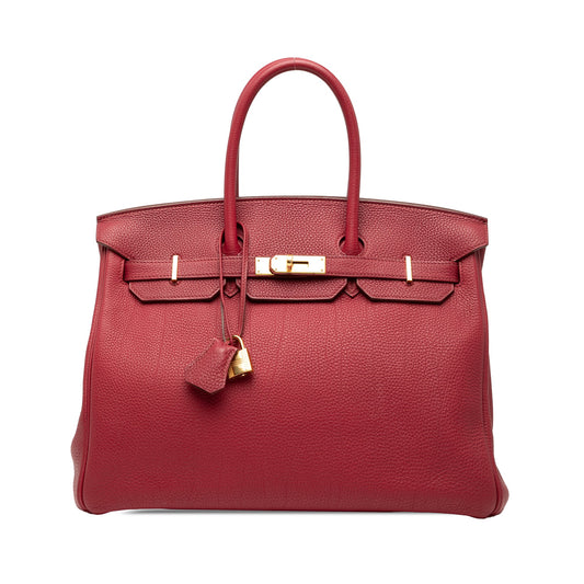Preloved: Hermès Togo Birkin Retourne 35 - Rouge Casaque (2012)