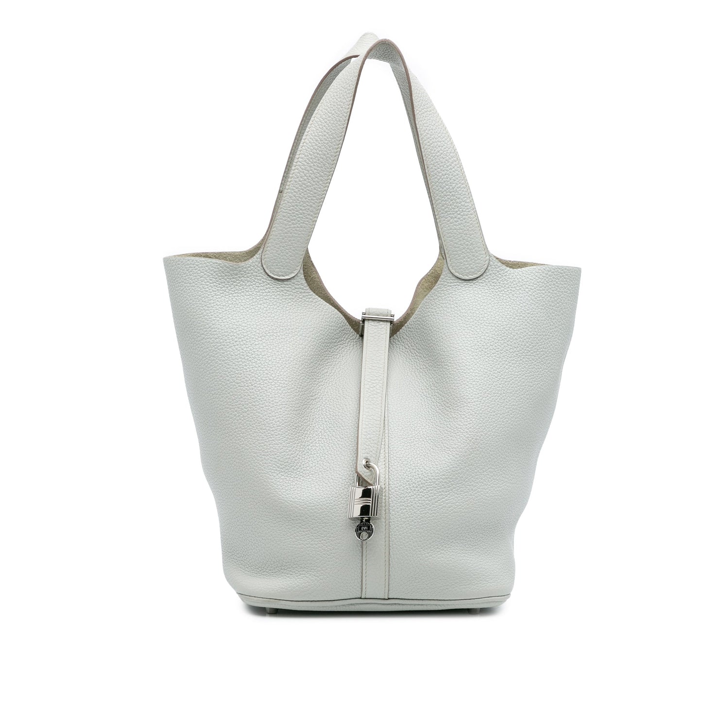 Occasion : Sac Hermès Picotin Lock 26 – Cuir Clémence (Bleu pâle, 2014)