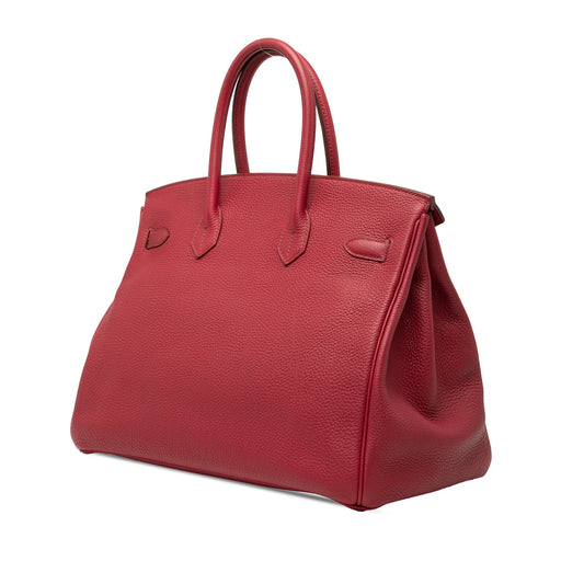 Preloved: Hermès Togo Birkin Retourne 35 - Rouge Casaque (2012)