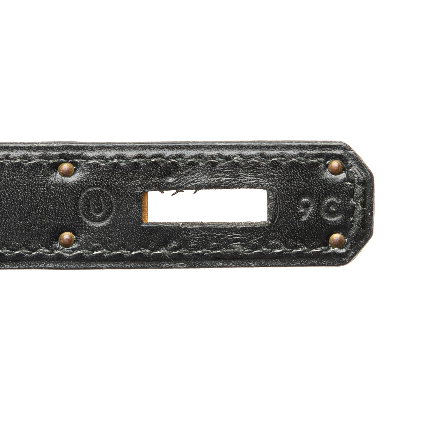 Preloved: Hermès Kelly 32 Box Calf Sellier – Noir / Gold Hardware (1991)